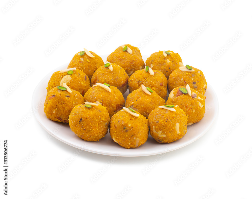 Indian Traditional Winter Sweet Food Methi Laddu Also Know as Methi Ke Laddu or Fenugreek Laddu Made From Fenugreek Seeds, Ginger, Saunf And Jaggery Indian Traditional Winter Sweet Food Methi Laddu Also Know as Methi Ke Laddu or Fenugreek Laddu Made From Fenugreek Seeds, Ginger, Saunf And Jaggery