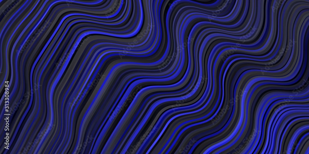 Dark BLUE vector layout with curves. Dark BLUE vector layout with curves.
