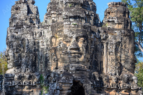 Sculptures Angkor Vat, Cambodge