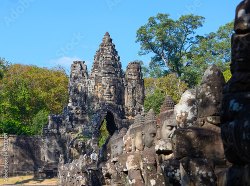 Sculptures Angkor Vat  Cambodge