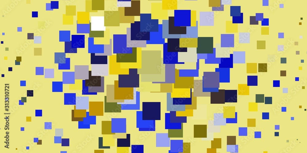 Light Blue, Yellow vector layout with lines, rectangles. Modern design with rectangles in abstract style. Template for cellphones. Light Blue, Yellow vector layout with lines, rectangles. Modern design with rectangles in abstract style. Template for cellphones.