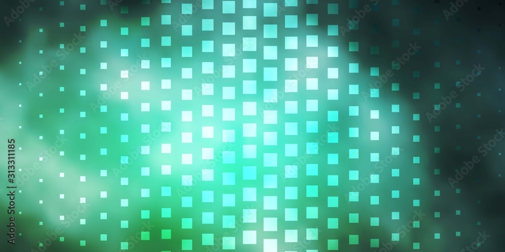 Light Green vector pattern in square style. Abstract gradient illustration with colorful rectangles. Pattern for business booklets, leaflets