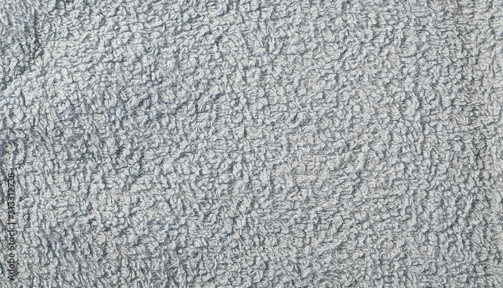 Blue crumpled textile, terry cloth background and texture Blue crumpled textile, terry cloth background and texture
