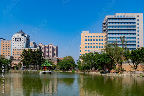 Morning view of the famous National Taiwan University s campus