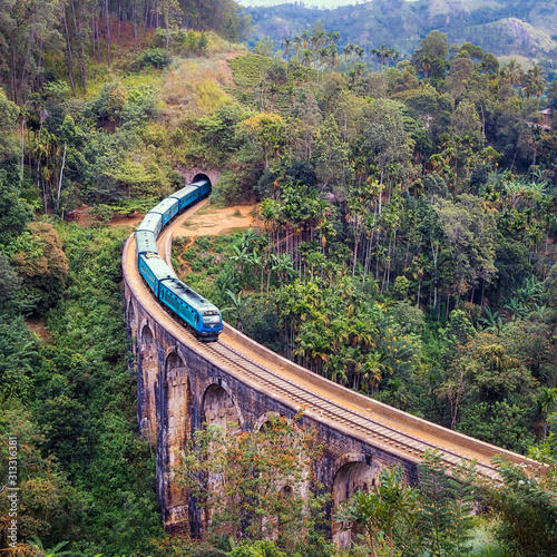 Nine Arches Bridge in Elle, Sri Lanka, taken in August 2019