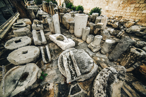 old excavations on the island of cyprus photo