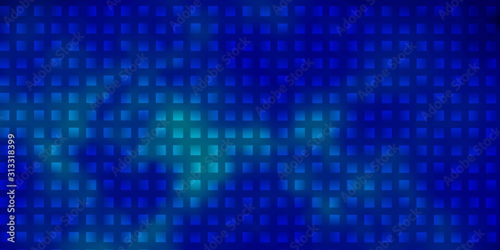 Dark BLUE vector backdrop with rectangles.