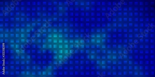 Dark BLUE vector backdrop with rectangles.