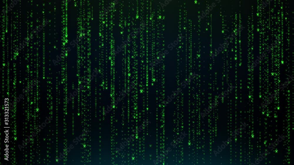 Abstract background animation falling light particles as matrix style Abstract background animation falling light particles as matrix style