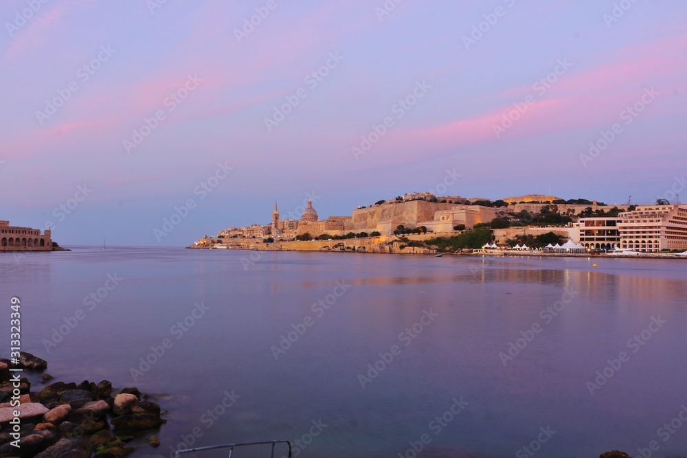 Beautiful view of Valletta at Malta