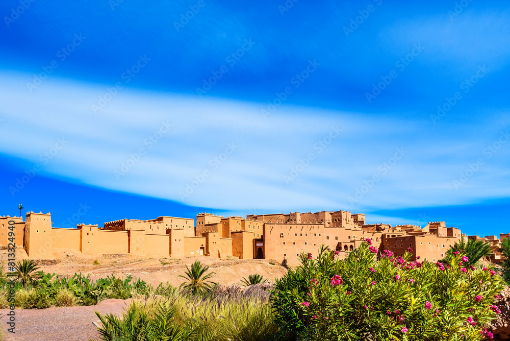 Kasbah Taourirt traditional building in eastern, Ouarzazate, Morocco.