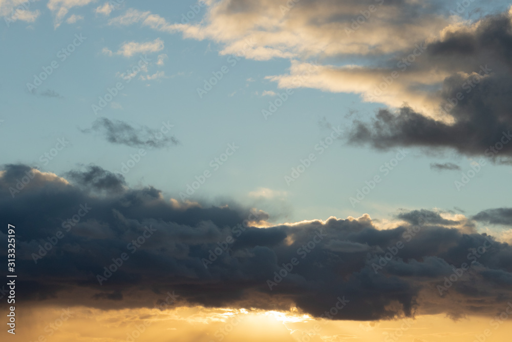 Partly Cloudy Sunset 01