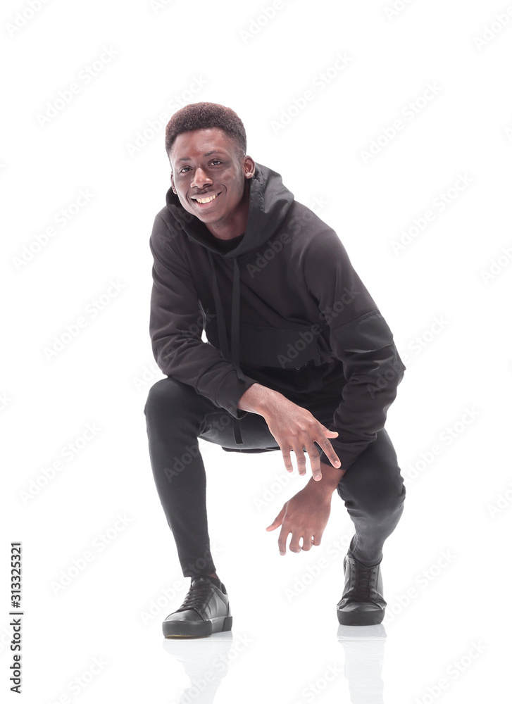 confident casual guy looking at the camera . isolated on white confident casual guy looking at the camera . isolated on white