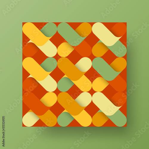 Amazing business advertisement vector mural art square banner mock up. Modern corporate abstract geometric illustration design layout background. Company identity quadrangle texture brochure template.