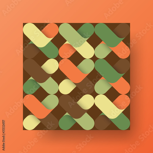 Amazing business advertisement vector mural art square banner mock up. Modern corporate abstract geometric illustration design layout background. Company identity quadrangle texture brochure template.