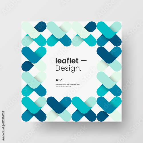 Amazing business advertisement vector mural art square banner mock up. Modern corporate abstract geometric illustration design layout background. Company identity quadrangle texture brochure template.