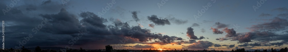 Partly Cloudy Sunset 02