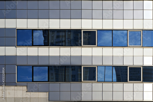Facade of modern building.