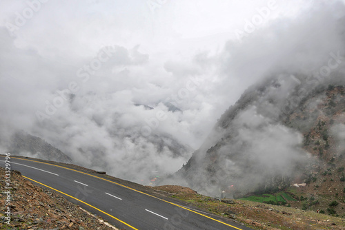 Low hanging clouds over Babusar Pass in northern Pakistan, taken in August 2019 © Lukas