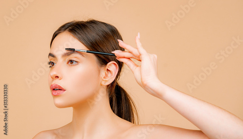 Tablou Canvas Womans eyebrows