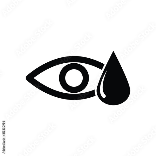 eye icon with water drop