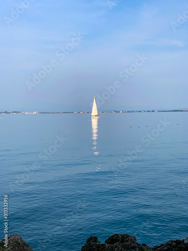 sailboat garda lake italy
