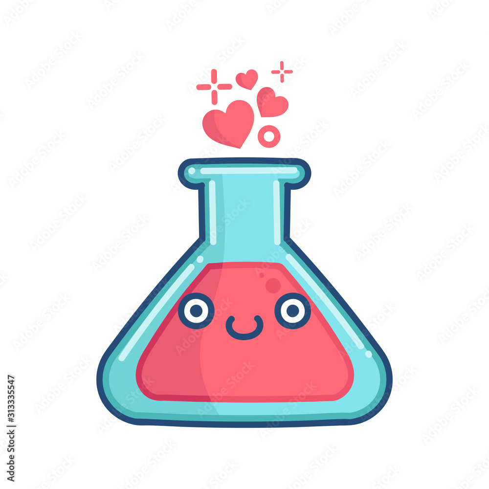 kawaii valentine love potion illustration kawaii valentine love potion illustration