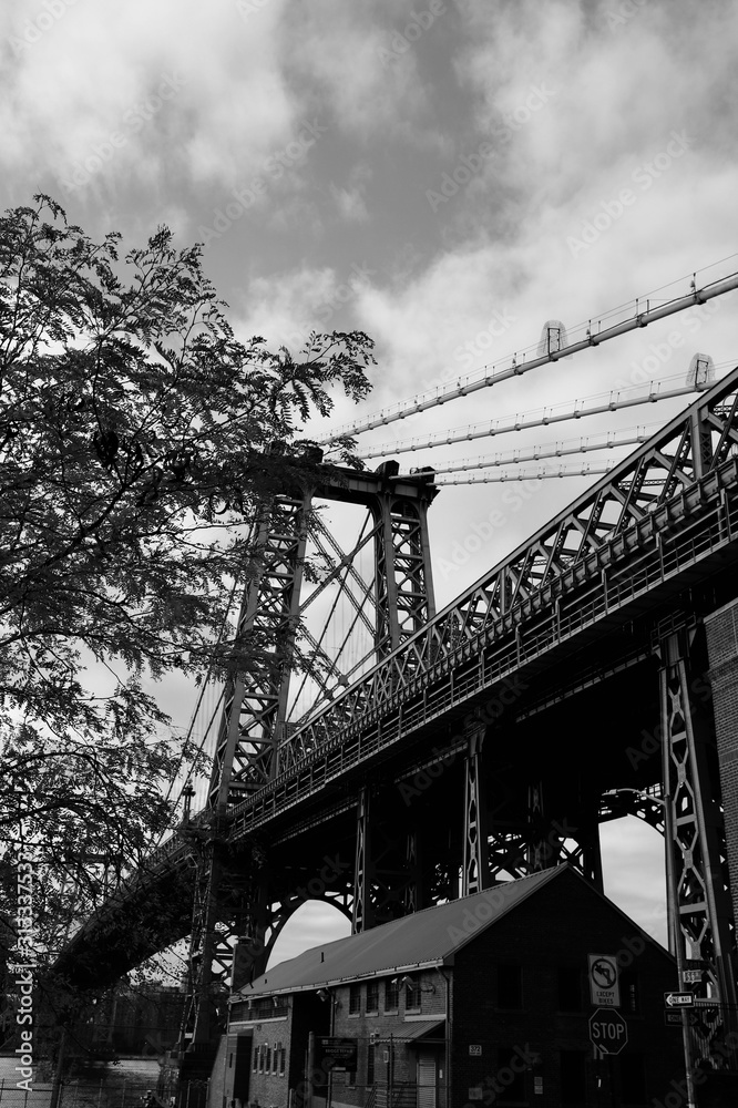 Naklejka premium New York architecture and city life