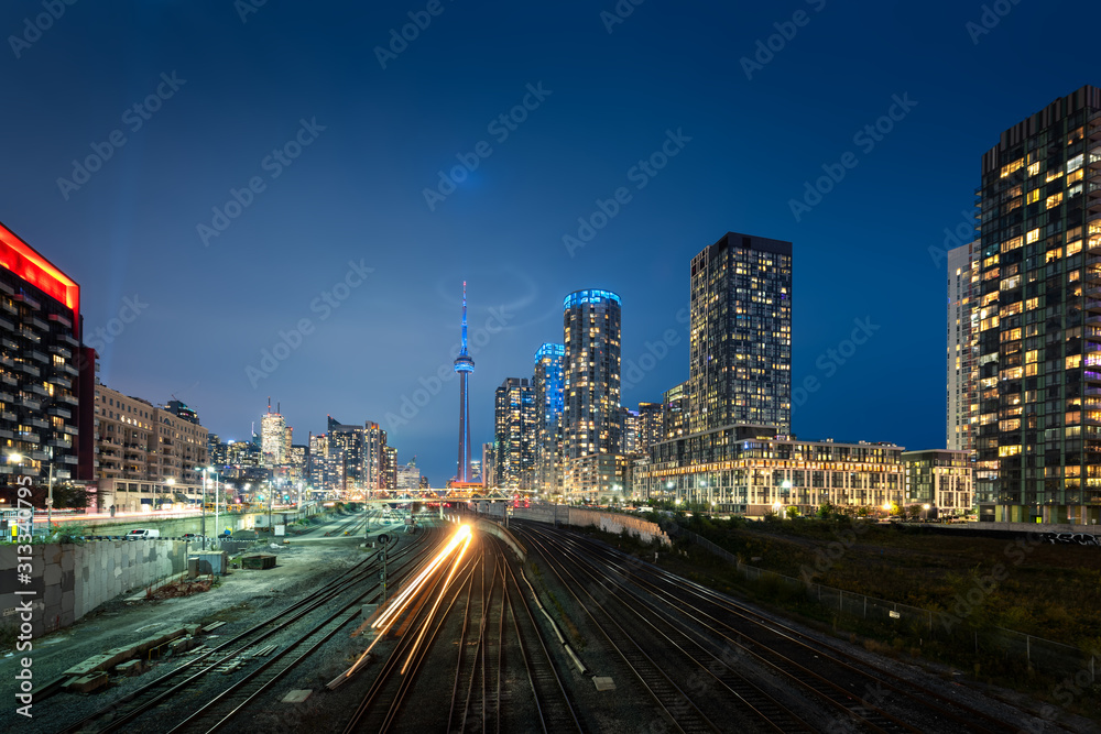 Toronto skyline by night Toronto skyline by night
