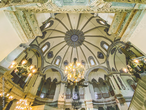 Little Hagia Sophia Mosque, also known as the Kucuk Aya Sofya, in Istanbul, Turkey. Formerly Byzantine Church of Saints Sergius and Bacchus. kucuk ayasofya