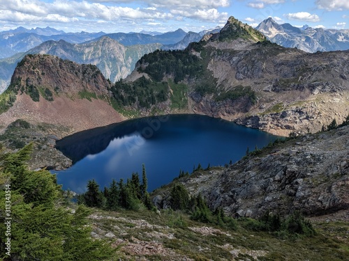 Upper Pierce Lake from Mt. MacFarlene, BC, Canada