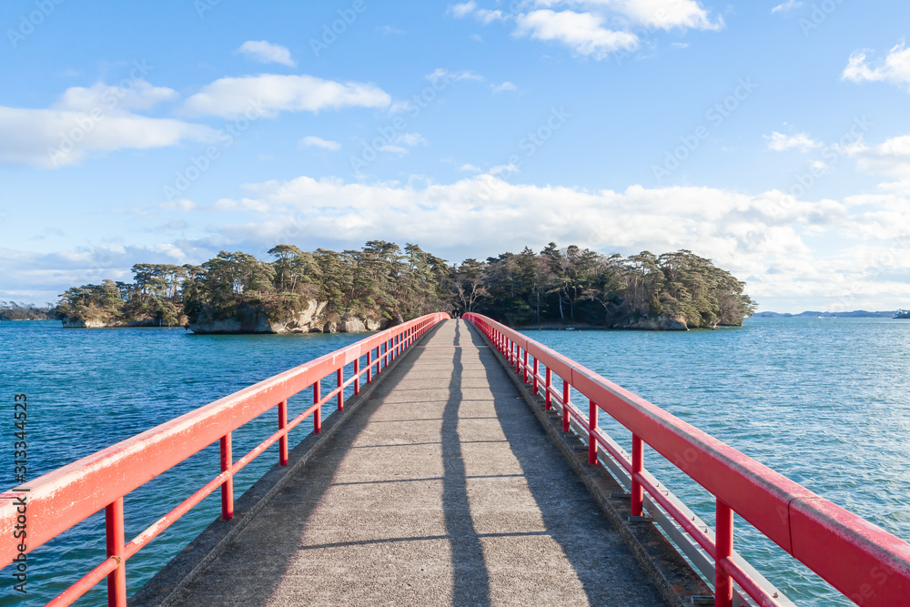 松島　日本三景　福浦橋　福浦島