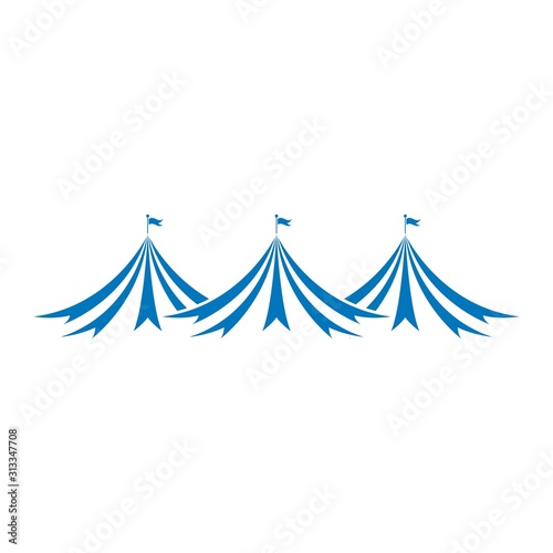 Circus logo ,simple circus logo vector icon illustration