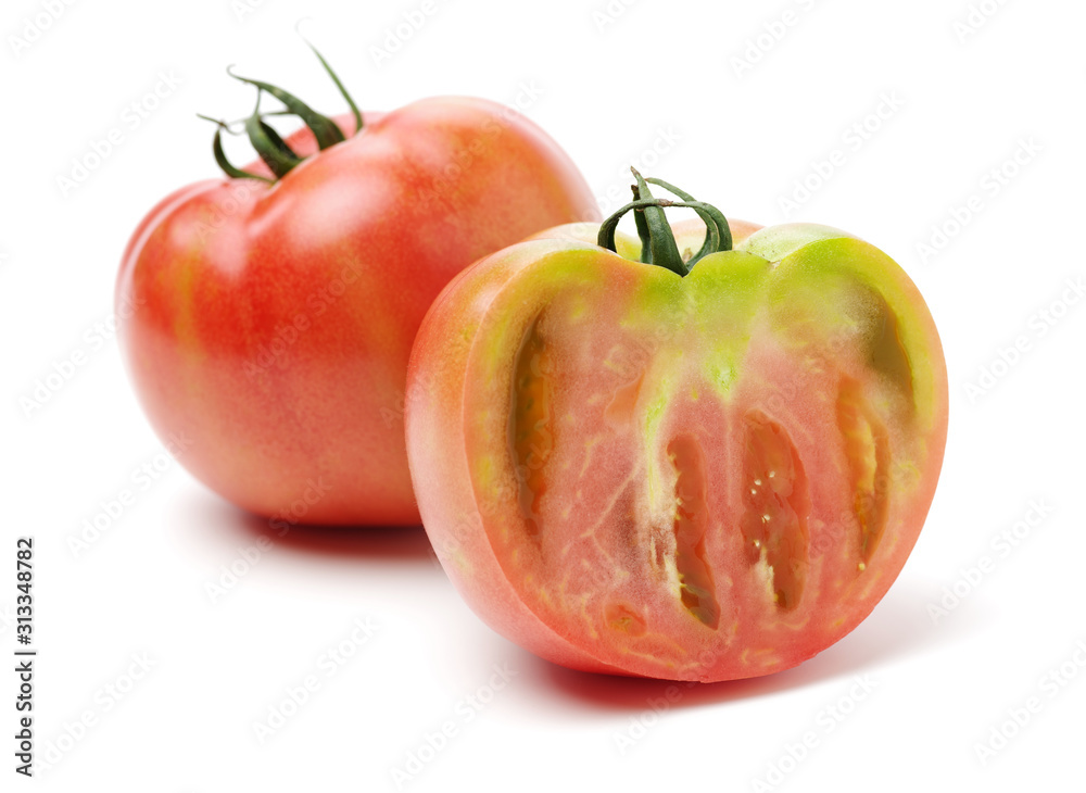 Fototapeta premium fresh tomato isolated on white background