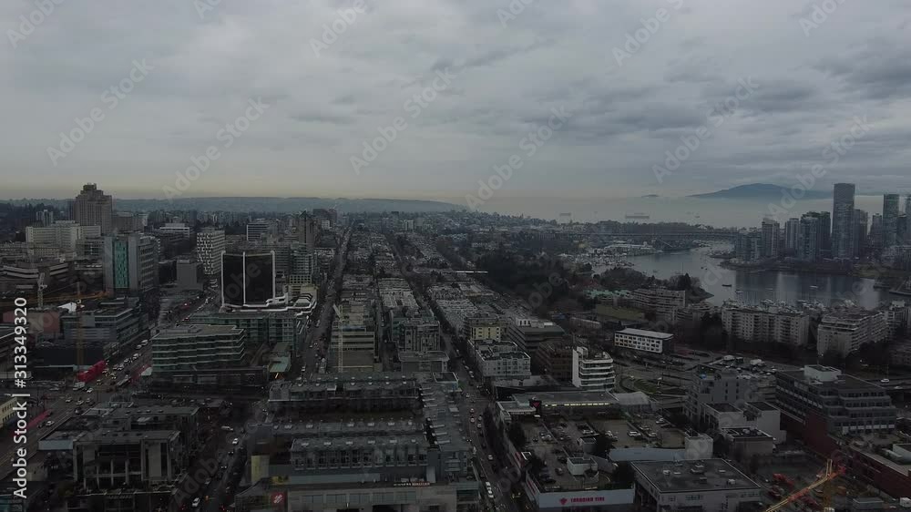 Aerial view of Vancouver Fairview roofs Aerial view of Vancouver Fairview roofs