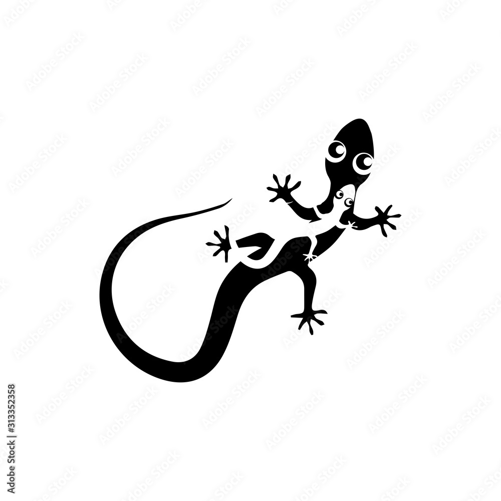 Fototapeta premium Lizard Chameleon Gecko animall logo and symbol vector illustration
