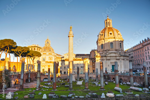 Trajan Forum ruins in Rome