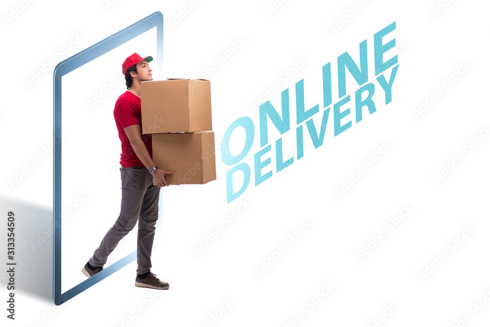 Concept of delivery of online purchases