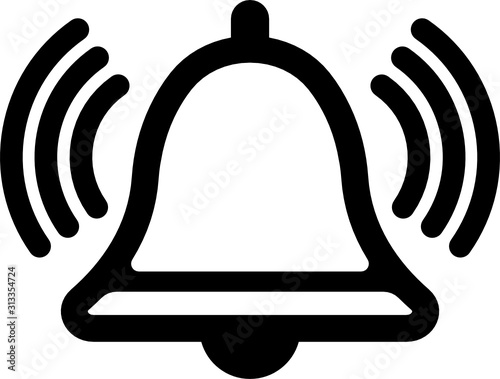 (SVG) Alarm, alert, bell vector icon illustration