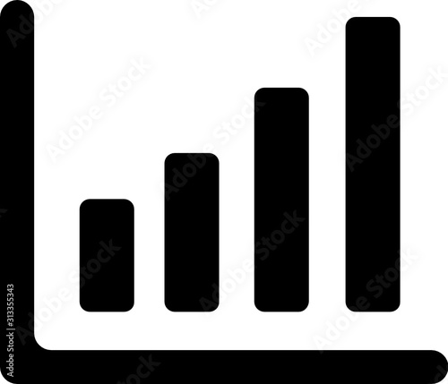(SVG) graph chart, exchange rate icon illustratiom