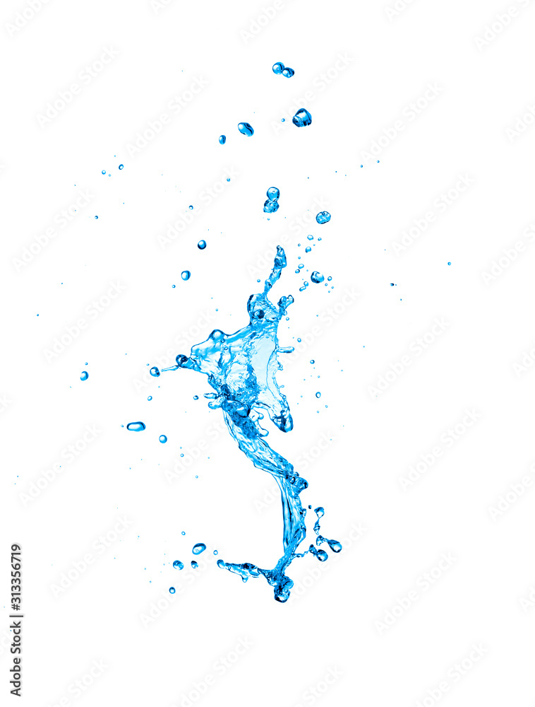 water Splash isolate On White Background,clipping path.