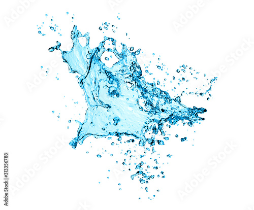 water Splash isolate On White Background,clipping path.