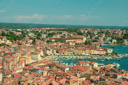 aerial view of the city of croatia