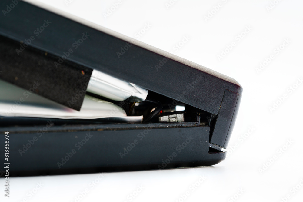 Power bank deteriorated, expired, broken. Power bank deteriorated, expired, broken.