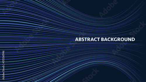 Abstract background with luminous stripes. Vector illustration