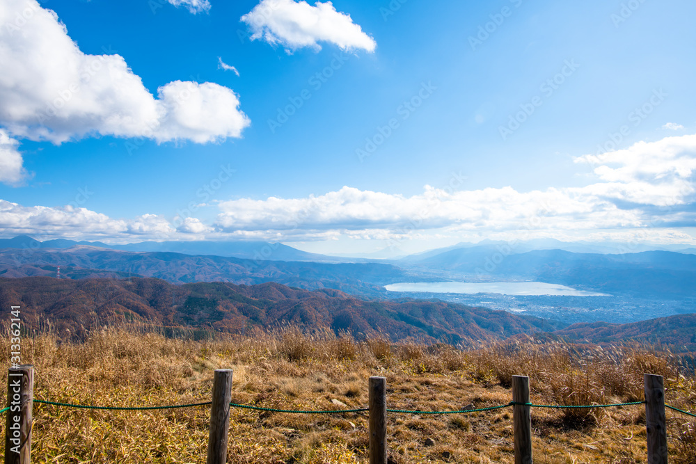 【秋】高ボッチ高原　展望台からの風景