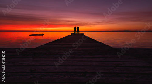 Hindergrund,Landschaft,Abendrot,Himmel