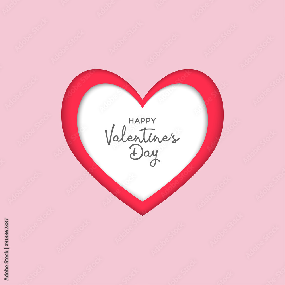 Valentines day background with Heart Shape. Vector illustration.Wallpaper.flyers, invitation, posters, brochure, banners.