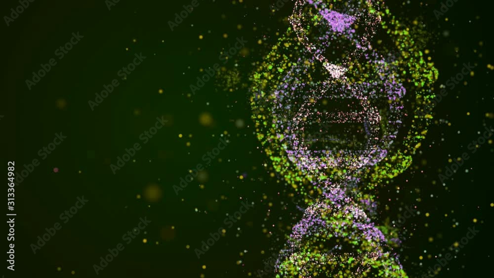 Amazing super DNA strand rotating in space as a sample of perfect human molecule with genetic information. Amazing super DNA strand rotating in space as a sample of perfect human molecule with genetic information.
