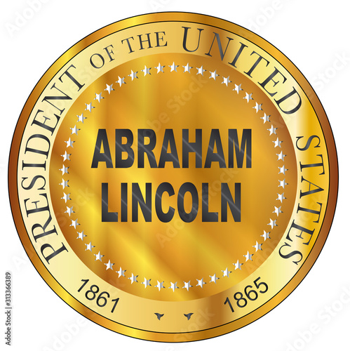 Abraham Lincoln Metal Stamp